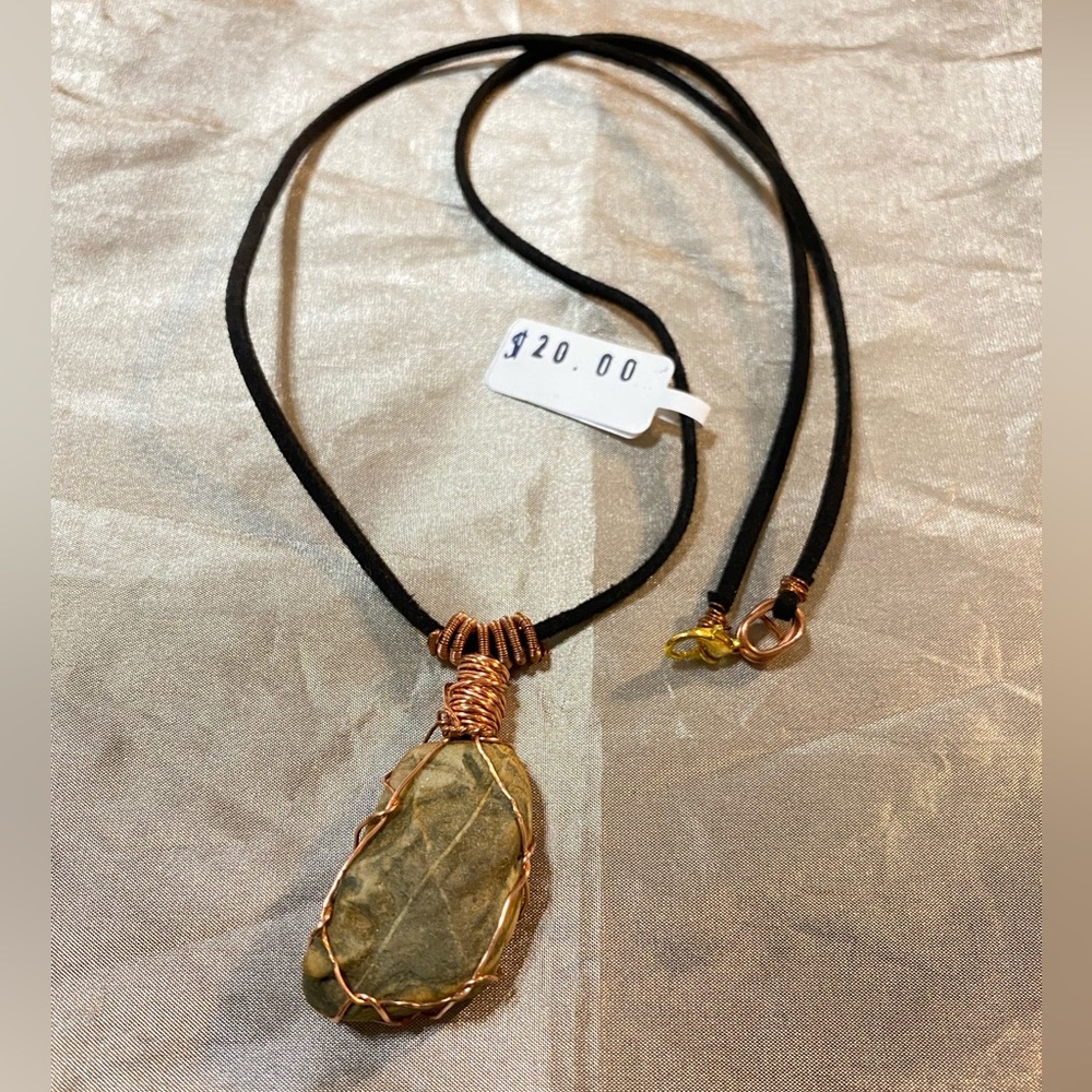 X Stone, jewelry necklace, hand made